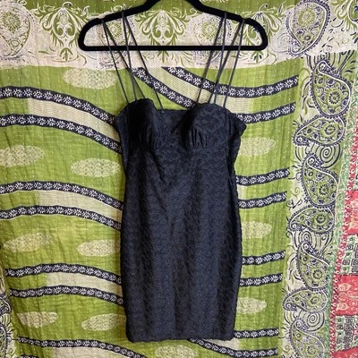 Vintage 80s Emanuel Ungaro Lingerie Black Slip Dress Size Small - Image 1 of 4