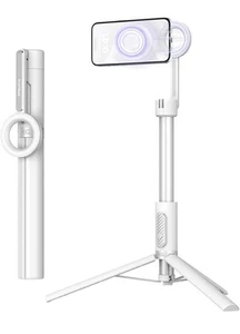 KraftGeek Magnetic Selfie Stick Tripod for Cellphones 64” Tripod W/ BT Remote - Photo 1 sur 9