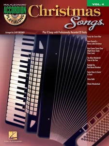 Christmas Songs Accordion Play-Along Vol 4 Sheet Music 8 Standards Book CD - Picture 1 of 1