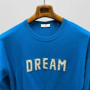Sandro Sweater 2 M Charles Dream Wool Cashmere Pearl Graphic Beaded Women’s - Picture 1 of 14
