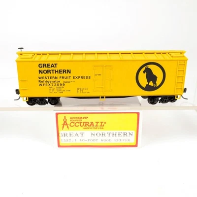 Accurail HO Great Northern Western Fruit Express 40' Reefer Kit Built 1582.1 - Image 1 of 4