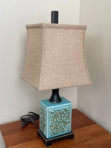 Uttermost Lighting Small Chinoiserie Table Lamp - Turquoise (29726) - Picture 1 of 11