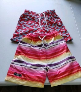 Set Of 2 ToobyDoo Little Boys Swim Shorts Size1-2 Multi Colored NEW WITH TAGS!!! - Picture 1 of 18