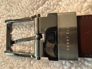 Cinturón reversible Perry Ellis para hombre-talla: 46-48 color: negro/marrón oscuro - Imagen 1 de 11