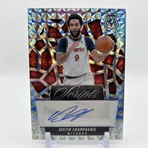 2024-25 Mosaic Justin Champagnie Scripts Auto Silver Prizm #MS-JCW Wizards - Picture 1 of 2