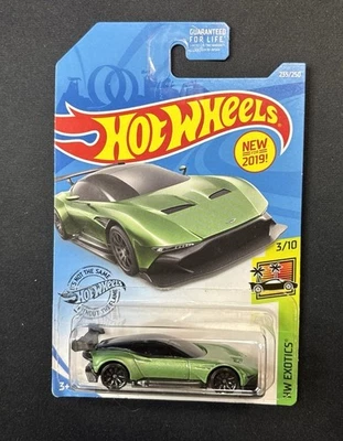 Hot Wheels Aston Martin Vulcan 235/250 HW Exotics Green Diecast Car - Image 1 of 4