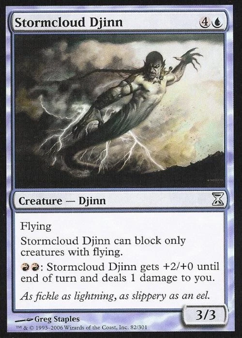 Stormcloud Djinn - Light Play MTG Time Spiral - Image 1 of 1