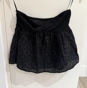 SHEIN schwarz trägerlos Ösen Damen Top Shirt M Medium 6 - Bild 1 von 4