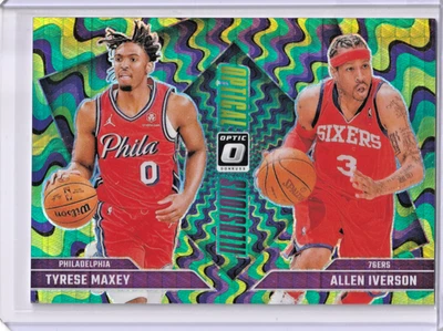 Neumático óptico Panini Donruss 2024-25 Maxey Allen Iverson Optical Prizm/249 #3 Foto 1 de 2
