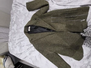 Women's Green Wool Coat Stylish - Picture 1 of 4