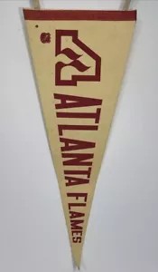 Vintage 1970s Atlanta Flames / Calgary Flames NHL Filz Wimpel 30inch Hockey NHL - Bild 1 von 9