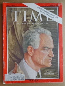 TIME magazine June 14 1963 Republican BARRY GOLDWATER-Cassius Clay-MICKEY MANTLE - Picture 1 of 1