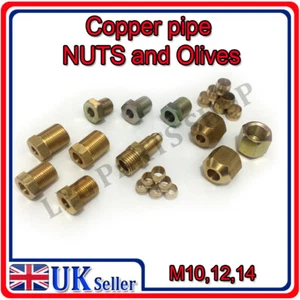 Accoppiamento Ottone Gas GPL DADI Maschio o Femmina D6, D8, D10 M10, M12, M14 molte taglie - Foto 1 di 19