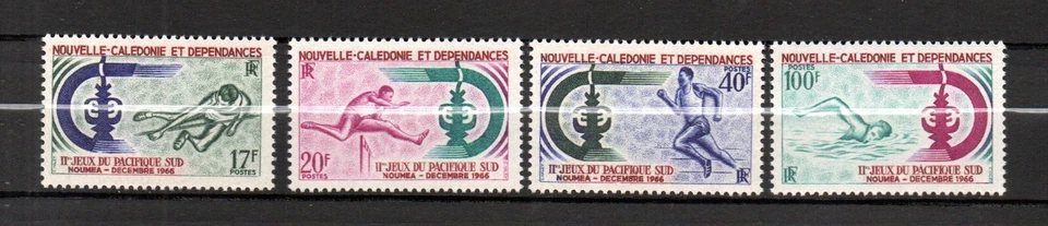 New Caledonia 1966 old set olympic/sports stamp (Michel 428/31) nice MNH - Image 1 of 1