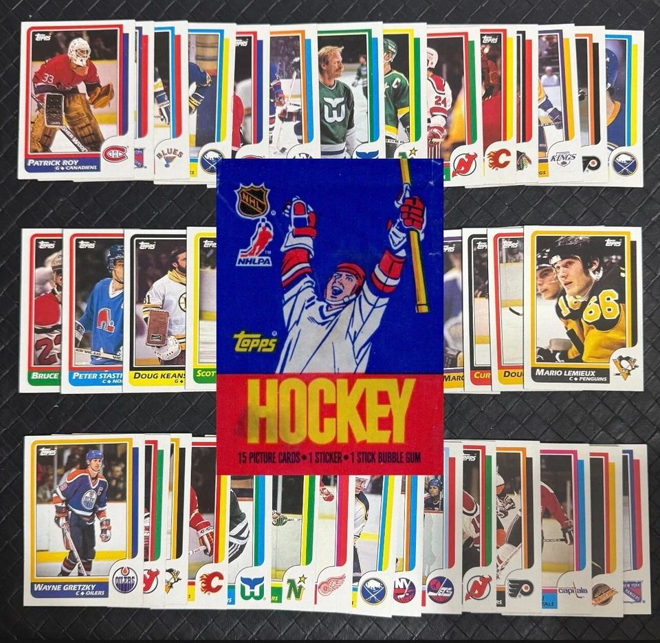 1986-87 Topps Hockey Trading Cards Complete Your Set U Pick Patrick Roy - Image 1 of 3