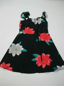 XHILARATION Dress Womens Small Summer Breathable Navy Blue Floral Sun - Picture 1 of 6
