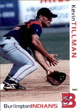 2001 Burlington Indians Grandstand 35 Kevin Tillman Brother of Pat Baseball Card