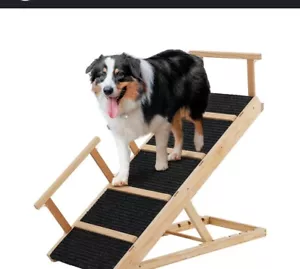 Portable Wooden Pet Ramp with Safety Side Rails - Picture 1 of 4