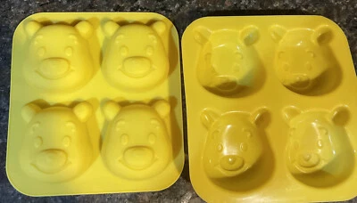 Disney Winnie the Pooh Small Silicone Chocolate Mold 2 molds w/4 each - Image 1 of 2