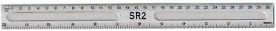 12 Inch Clear Ruler 300mm 30cm Home Work School College Flexible Shatterproof • 1.69£