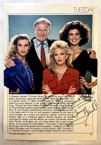 VTG Terry Farrell Autographed 5x7 MAGAZINE CUT Inscribed Message ORIGINAL - Picture 1 of 3