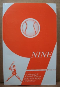 NINE: A Journal Of Baseball History And Social Policy Perspectives Vol.3 No.1 - Picture 1 of 6