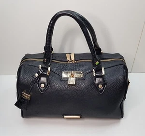 KURT GEIGER CARVELA WOMENS BLACK HANDBAG DOUBLE HANDLE PURSE BAG ZIP POCKETS - Picture 1 of 24