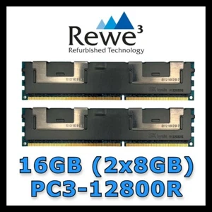 Kit De RAM 16GB (2x8Gb) PC3-12800R 2Rx4 SK Hynix Registrado ECC * NO PARA PC ! * - Imagen 1 de 1