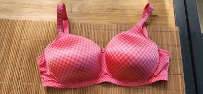 Anita Josephine Pink Bra 38D 5775X-270 Post Operative Mastectomy mesh pockets - Image 1 of 4