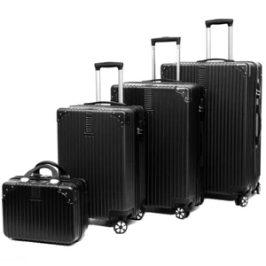 4er-Set Koffer Hartschalen Trolley Kofferset Reisekoffer 4 Rollen Handgepäck - Bild 1 von 6