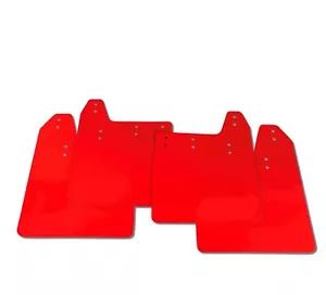 rallyflapZ | Mud Flaps & Fixings FITS: Subaru Impreza WRX|STI 01-07 RED 4mm *G - Picture 1 of 1