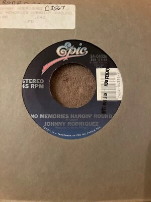 Johnny Rodriguez "No Memories Hangin' Round / Too Late To Go" 7" 45 rpm 34-04336 - Image 1 of 2
