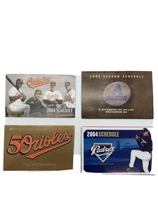 Sked Pack - 2004 MLB Lot of 10 different Major League Baseball Spielpläne SP08   - Bild 1 von 4