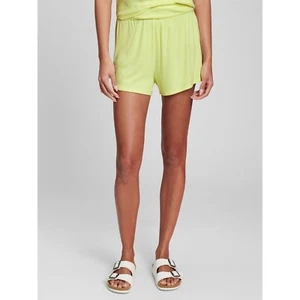 Gap GapBody Damen 2,5" gerippte Pull-On Shorts, zitronengrün, neu mit Etikett, Größe S - Bild 1 von 4