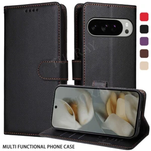 Für Google Pixel 10 9 8 Pro XL Pro 8A 9A Leder Flip Wallet Handyhülle Case Cover - Picture 1 of 49