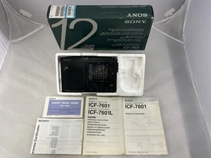 Sony ICF-7601 12 Band Shortwave Radio With Box Repair Parts - Photo 1/14
