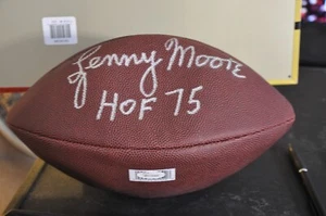 Lenny Moore Autographed Franklin Football Baltimore Colts "HOF 75" JSA COA - Picture 1 of 3
