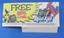 Marvel Comis Kool-Aid Points Giveaway Shelf Talker Display Promo Spider-Man 1995