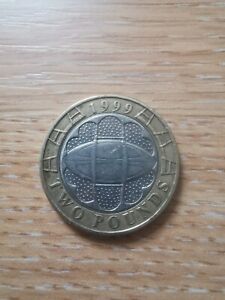 Rugby World Cup Two Pound £2 Coin 1999 Circulated