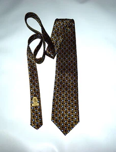 Corbata Fabergé Para Hombre 100% Seda Estampado Huevo Multicolor Clásico EE. UU. Hecho a Mano des.n.223 - Imagen 1 de 3
