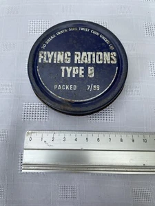 Vintage Flying Rations Type B July 1959 Cold War Era Empty Tin - Picture 1 of 4