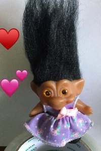 VINTAGE ORIGINAL DAM TROLL DOLL 3 inch VERY HARD TO FIND AFRICAN DOLL price redu - Picture 1 of 5