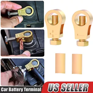 2 PIEZAS Nuevo Kit de Conectores Terminal de Batería de Cobre Puro Clip - Imagen 1 de 11