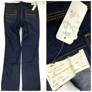 LEVI'S Jeans NOS NEW 34x34 vintage rare 1972 MOVIN' ON  Levi - Imagen 1 de 13