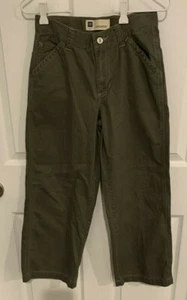 Gap Kids Carpenter Olive Green Pants - 10 - Picture 1 of 2