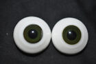 Gute Flatback 28 mm dunkelbraun-grünes Glas BJD Augen für spezielle BJD Puppe