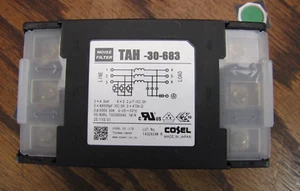 30 Amp Cosel high-attenuation EMI power line Noise Filter 3ph 500v TAH-30-683 - Picture 1 of 3