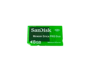 Offizielle SanDisk PSP Memory Stick Karte PlayStation PSP Grün 8GB Kapazität - Bild 1 von 1