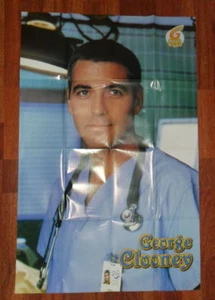 POSTER 2000 DEL GIORNALINO - GEORGE CLOONEY - PAOLO MALDINI - Foto 1 di 1