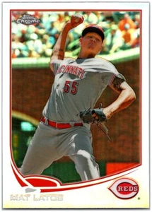 2013 Topps Chrome #155 Mat Latos - Refractor FREE SHIPPING! - Picture 1 of 2